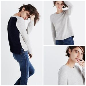 Madewell | Backroad Button Back Sweater Colorblock